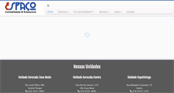 Desktop Screenshot of espacocontabilidade.com