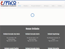 Tablet Screenshot of espacocontabilidade.com